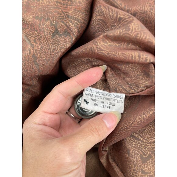 Vintage IZZI Mens Medium Long Leather Duster Coat Suede Brown Lined Steampunk - Picture 7 of 9